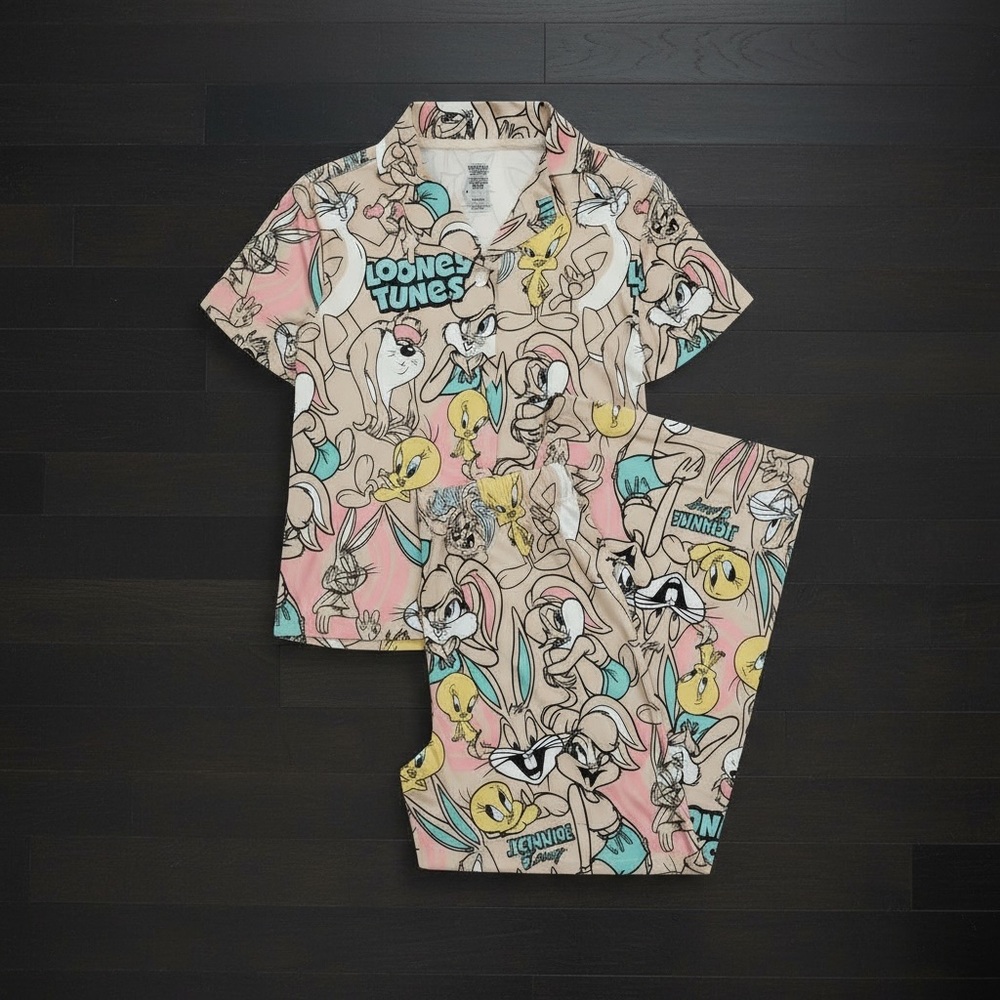 Justice x Looney Tunes Girls Pajama Set – Size XS (5/6) NWT - Picture 2 of 8